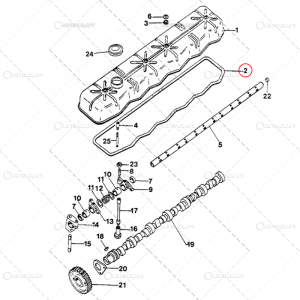 GARNITURA CAPAC CULBUTORI 6 PISTOANE CASE IH [1]