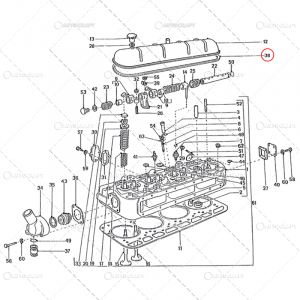 Garnitura culbutori capac camera supapelor - GARNITURA CAPAC CULBUTORI TRACTOR UTB U650 103.02.169