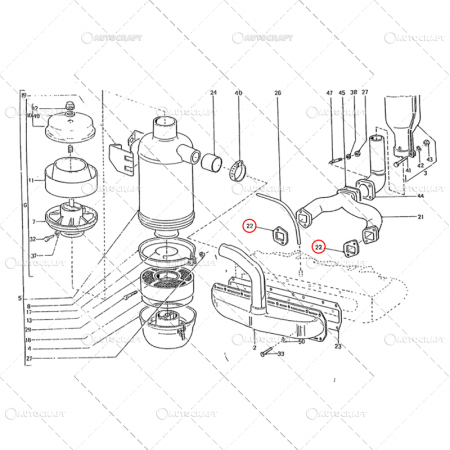 GARNITURA GALERIE EVACUARE TRACTOR UTB U650 110.05.156 [1]