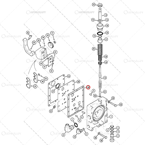 GARNITURA POMPA HIDRAULICA CASE IH, CX [1]