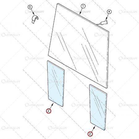 GEAM CABINA PARTEA DE JOS DREAPTA SAU STANGA CASE IH [2]