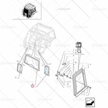 Piese tractor - GEAM FATA STANGA NEW HOLLAND