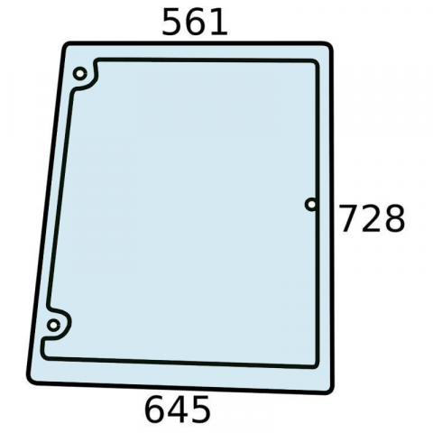 Geamuri laterale spate cabina - GEAM LATERAL DREAPTA SPATE FIAT, NEW HOLLAND, CASE IH, FORD