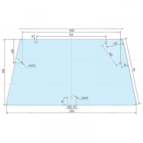 Geamuri spate cabina - GEAM SPATE DEUTZ