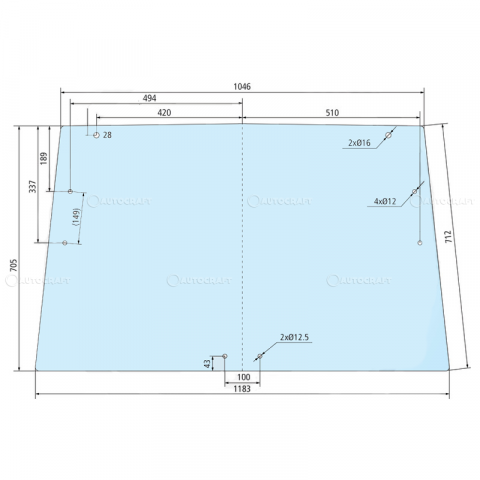 Geamuri spate cabina - GEAM SPATE JOHN DEERE SEKURA