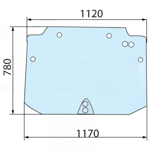 Geamuri spate cabina - GEAM SPATE NEW HOLLAND, CASE IH, STEYR