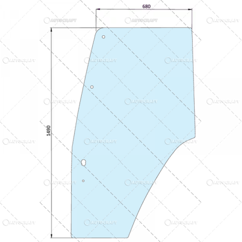 Geamuri laterale spate cabina - GEAM USA STANGA FIAT, FORD