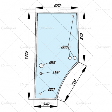 Geamuri usa cabina - GEAM USA STANGA JOHN DEERE
