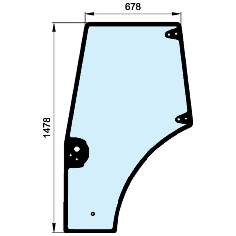 Geamuri - GEAM USA STANGA NEW HOLLAND, CASE IH