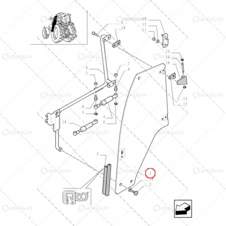 GEAM USA STANGA NEW HOLLAND, FIAT, CASE IH [1]