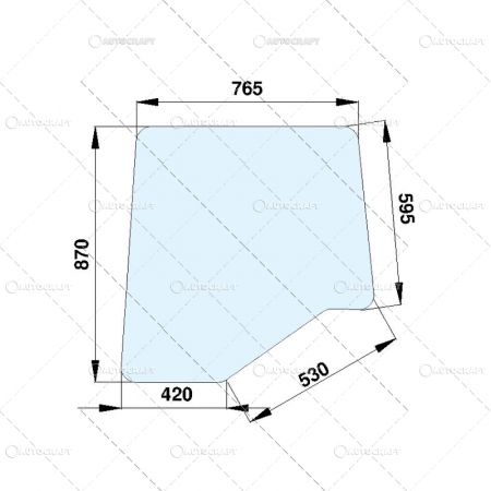 Geamuri usa cabina - GEAM USA SUPERIOR STANGA SAU DREAPTA INTREG CASE IH