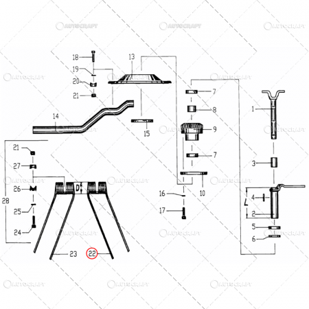 GHEARA ELASTICA GREBLA ROTATIVA NIEMEYER [3]
