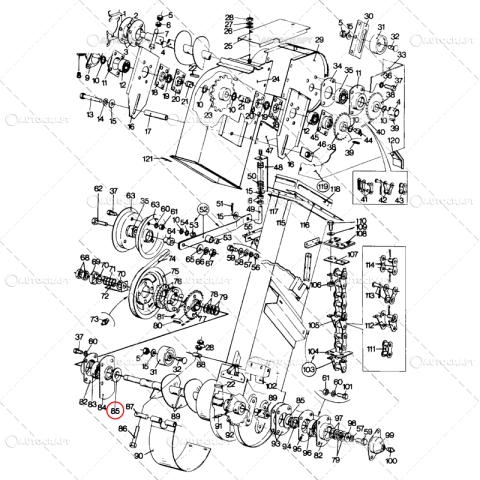 INEL CARCASA RULMENT ELEVATOR MELC COMBINA NEW HOLLAND Ø 30 MM [1]