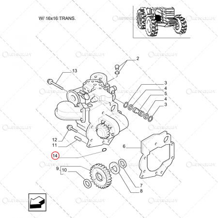 INEL ORING GARNITURA POMPA HIDRAULICA NEW HOLLAND, FORD [1]