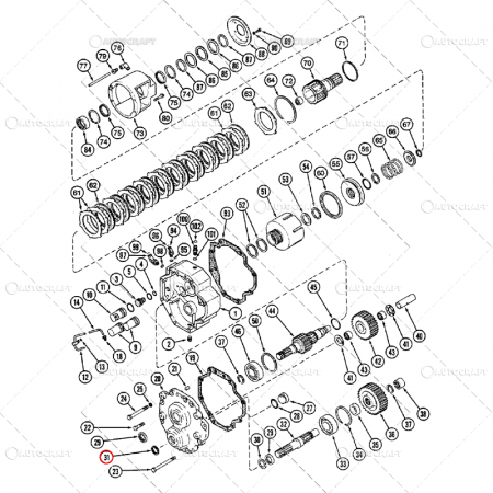 Simering priza de putere - INEL SIMERING AX PRIZA PUTERE CASE IH