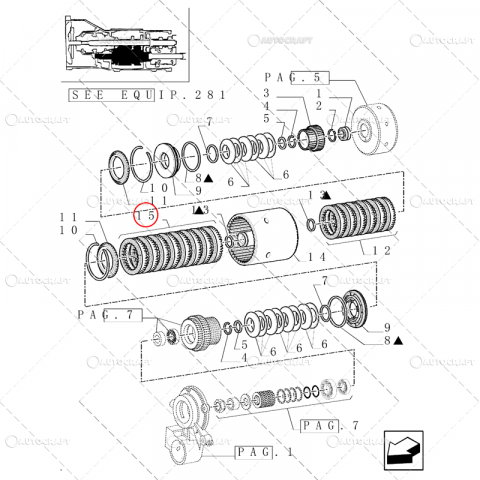 KIT AMBREIAJ TRANSMISIE NEW HOLLAND, FIAT, CASE IH [1]
