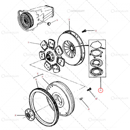 KIT REPARATIE PLACA PRESIUNE AMBREIAJ MASSEY FERGUSON [1]
