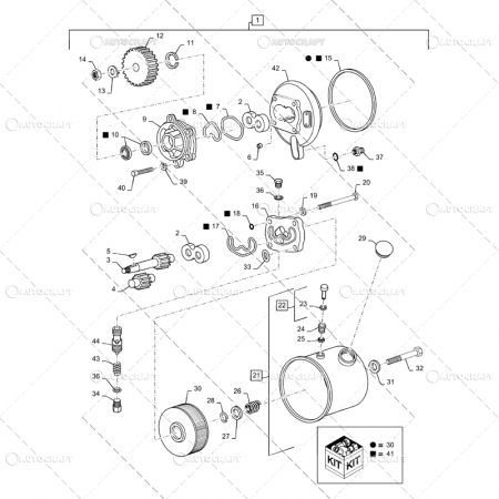 KIT REPARATIE POMPA DIRECTIE FORD [1]