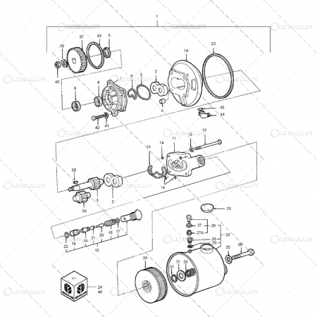KIT REPARATIE POMPA DIRECTIE FORD [2]