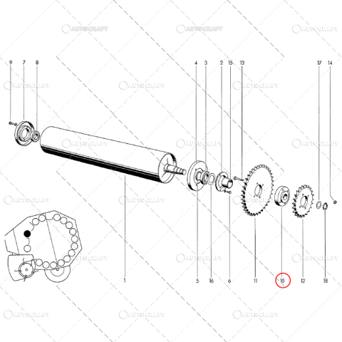 LAGAR PINION TAMBUR PRESA BALOTI WELGER [1]