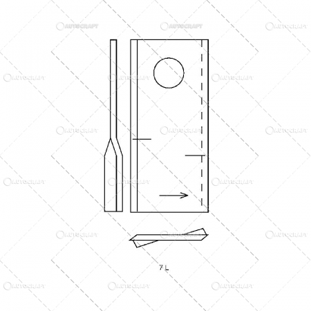 LAMA CUTIT RASUCIT STANGA COASA ROTATIVA NIEMEYER, FELLA, CLAAS [1]
