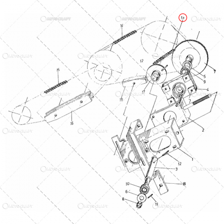 Zmaj - LANT PINION TRANSMISIE GRUP CULEGATOARE PORUMB ZMAJ