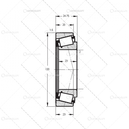 Rulmenti mici si miniaturali - LM48548/10 ZVL RULMENT (34.92X65.09X18.03)