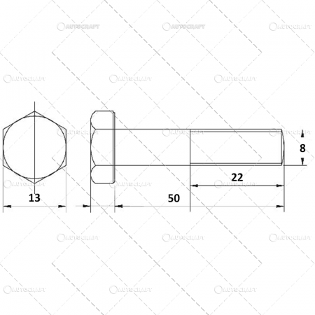 Suruburi - M 8 X 50 SURUB CAP HEXAGONAL DIN 931 GRUPA 10.9