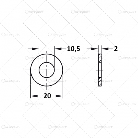 M10 SAIBA PLATA FORMA A DIN 125
