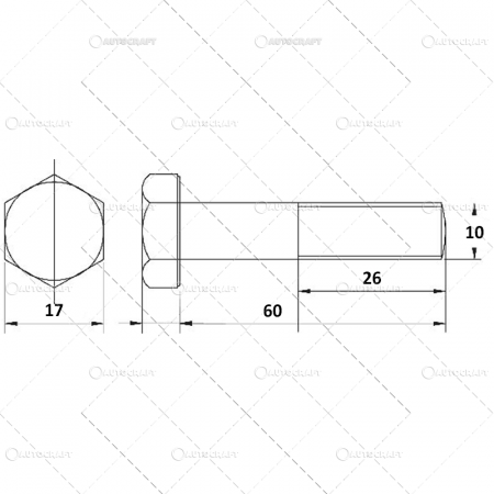 Suruburi - M10X 60 SURUB CAP HEXAGONAL DIN 931 GRUPA 10.9
