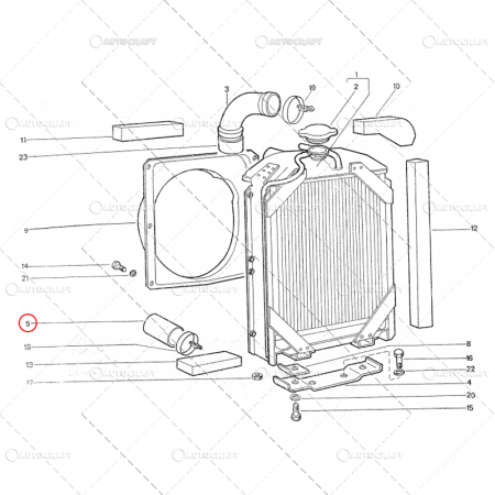 MANSON RADIATOR SCURT TRACTOR U445 40.13.155 [2]