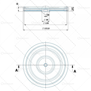 MEMBRANA SILICON POMPA ERBICIDAT Ø 120 mm P-120 [1]