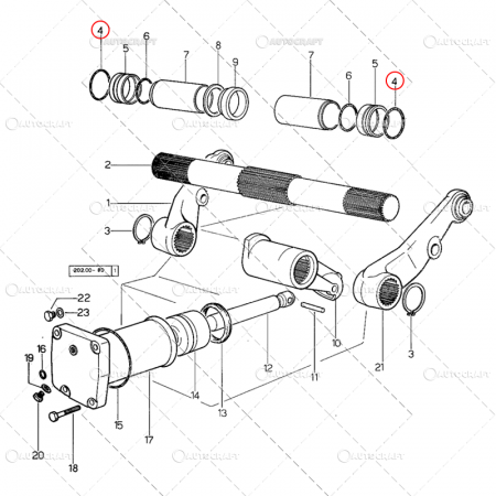 Bucsa, inel, oring, piese arbore ridicare - ORING AX RIDICARE HIDRAULICA SAME