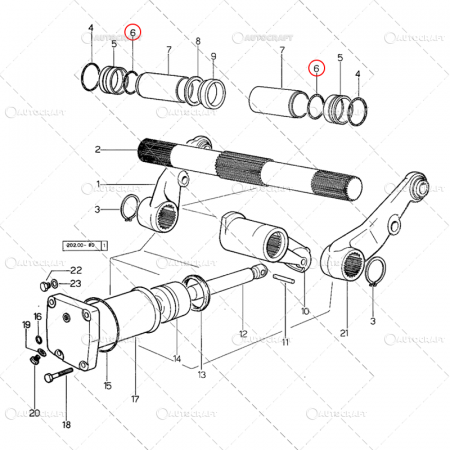 Bucsa, inel, oring, piese arbore ridicare - ORING AX RIDICARE HIDRAULICA SAME