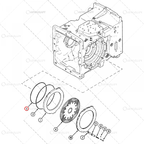 ORING DISC FRANA CASE IH, MC CORMICK, MASSEY FERGUSON [1]