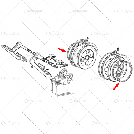 Garnitura - ORING PISTON FRANA FIAT
