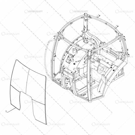 PARBRIZ CURBAT CASE IH OPTUM, PUMA [1]