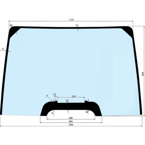 Model tractor - PARBRIZ NEW HOLLAND, CASE IH, STEYR