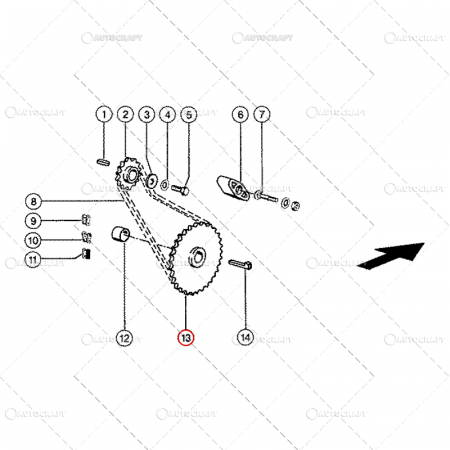 Rollant 66 - PINION ALIMENTARE DREAPTA PRESA BALOTI CLAAS O.E.