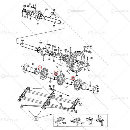 PINION Z=10 AX BUTUC ELEVATOR PAIE COMBINA NEW HOLLAND [1]