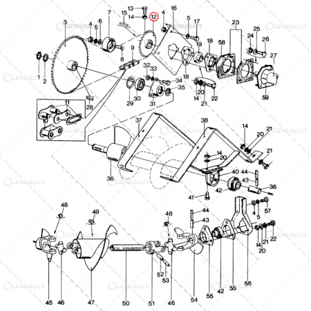 Pinioane combina - PINION BUNCAR DESCARCARE MELC COMBINA NEW HOLLAND