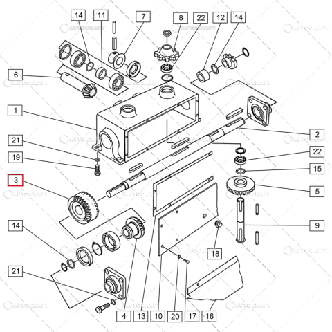 Sempeter Tornado 40 EOL - PINION CONIC FI35, Z20 GRUP CULEGATOARE PORUMB SIP