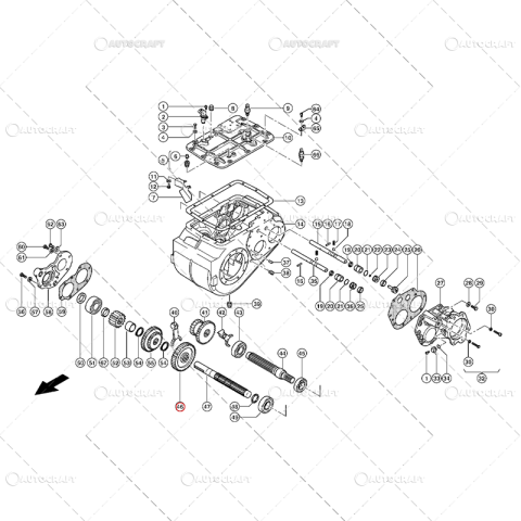 PINION CUTIE DE VITEZE Z44 COMBINA CLAAS [2]