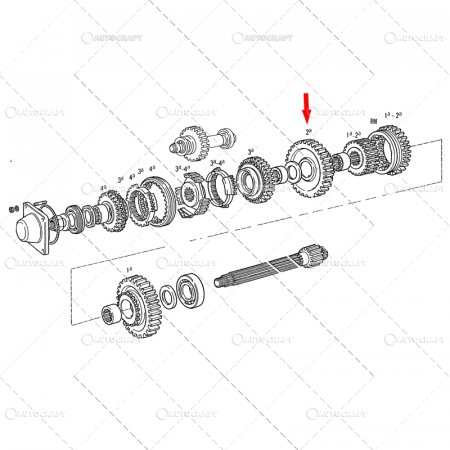PINION CUTIE VITEZE FIAT SOMECA Z=41 [3]