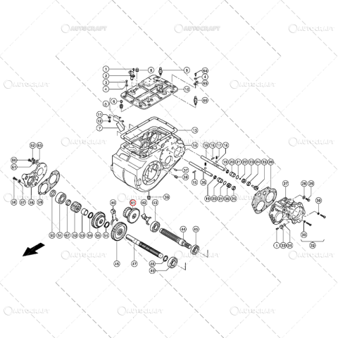 PINION DUBLU CUTIE DE VITEZE Z21, Z33 COMBINA CLAAS [1]