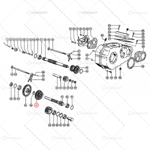 PINION DUBLU Z26/38 COMBINA CLAAS [1]