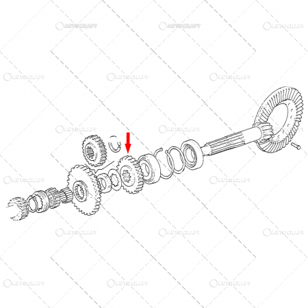 PINION GRUP CONIC SPATE FIAT Z=34 [1]