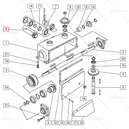 PINION GRUP CULEGATOARE PORUMB SIP Z14, FI60x123 [1]