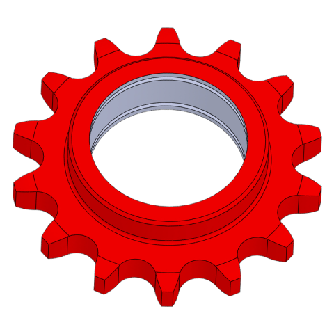 Model utilaje - PINION LANT ELEVATOR Z=14 CULEGATOARE PORUMB SIP