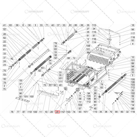 PINION LANT VALTURI DEPANUSATORI CULEGATOARE PORUMB SIP [1]